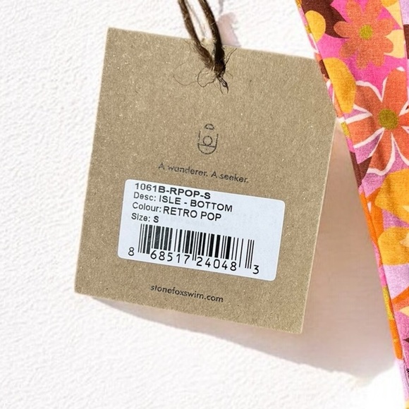 🌻NEW w.tags! Stone Fox Swim Retro Pop Bikini Set Size Small - Picture 11 of 16